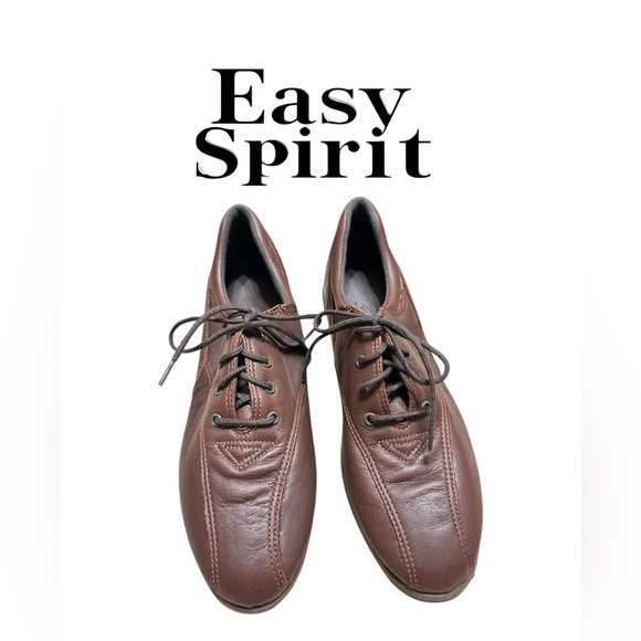 Easy spirit ladies leather lace ups 8 1/2 AAA brand new - Picture 1 of 5